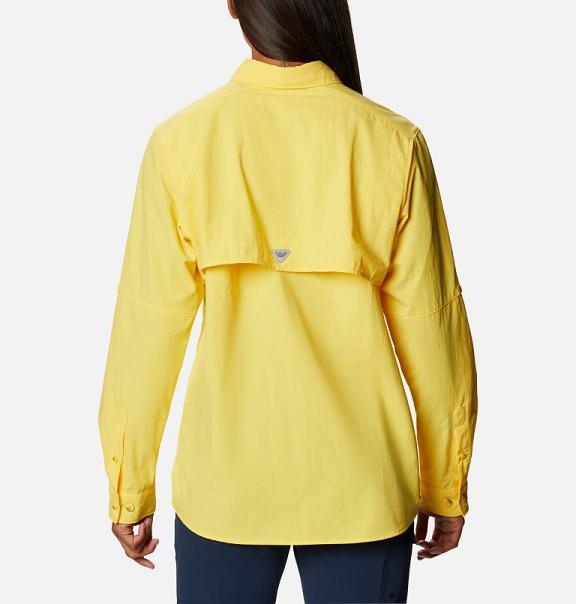 Columbia PFG Bahama Shirts Yellow For Women's NZ63489 New Zealand